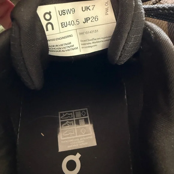 On Cloud Women’s Waterproof Sneakers - Olive and Black - Picture 4 of 5